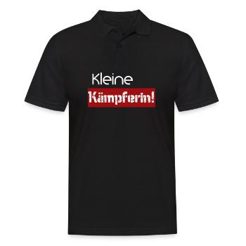 Kleine Kämpferin - Männer Poloshirt - Schwarz - Vorne - Kai (181cm)