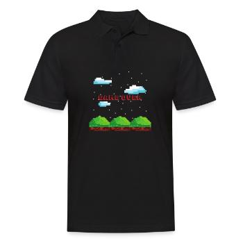 Jeu sur console gambler cadeau de jeu Mario PC - Polo Homme - noir - Devant - Kai (181cm)