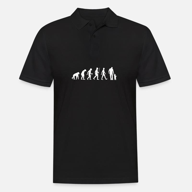 Evoluutio ISÄ - Miesten pikeepaita - musta