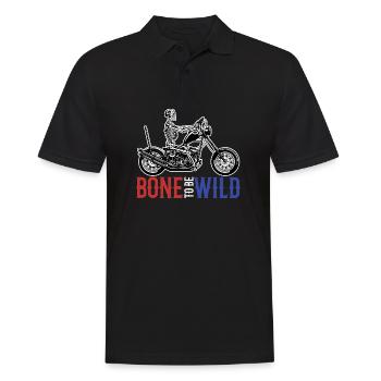 Squelette - Polo Homme - noir - Devant - Kai (181cm)