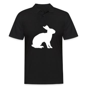 White Rabbit - Men's Polo Shirt - black - Front - Kai (181cm)
