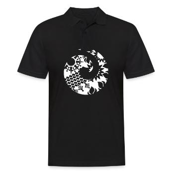 Maori Welle Koru Tattoo Tattoo Stamme Formen Gift - Männer Poloshirt - Schwarz - Vorne - Kai (181cm)