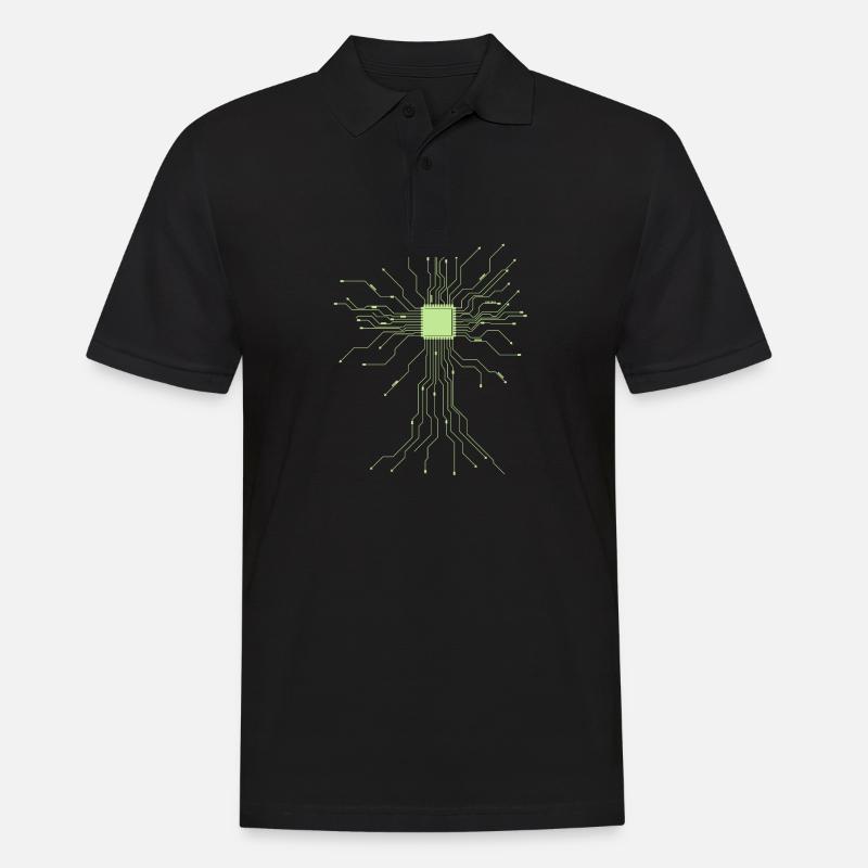 Informatik - Männer Poloshirt - Schwarz