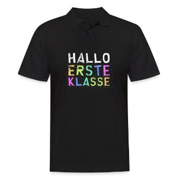 Début de l'école Enseignant Enseignant Cadeau Première classe - Polo Homme - noir - Devant - Kai (181cm)