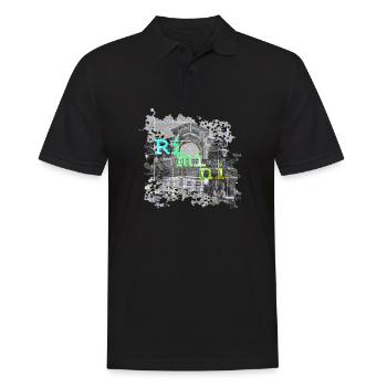 Rimini paysage de voyage mer - Polo Homme - noir - Devant - Kai (181cm)