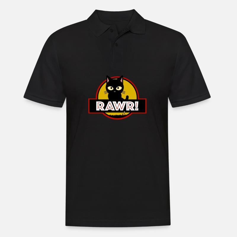 Chat Rawr ! - Polo Homme - noir