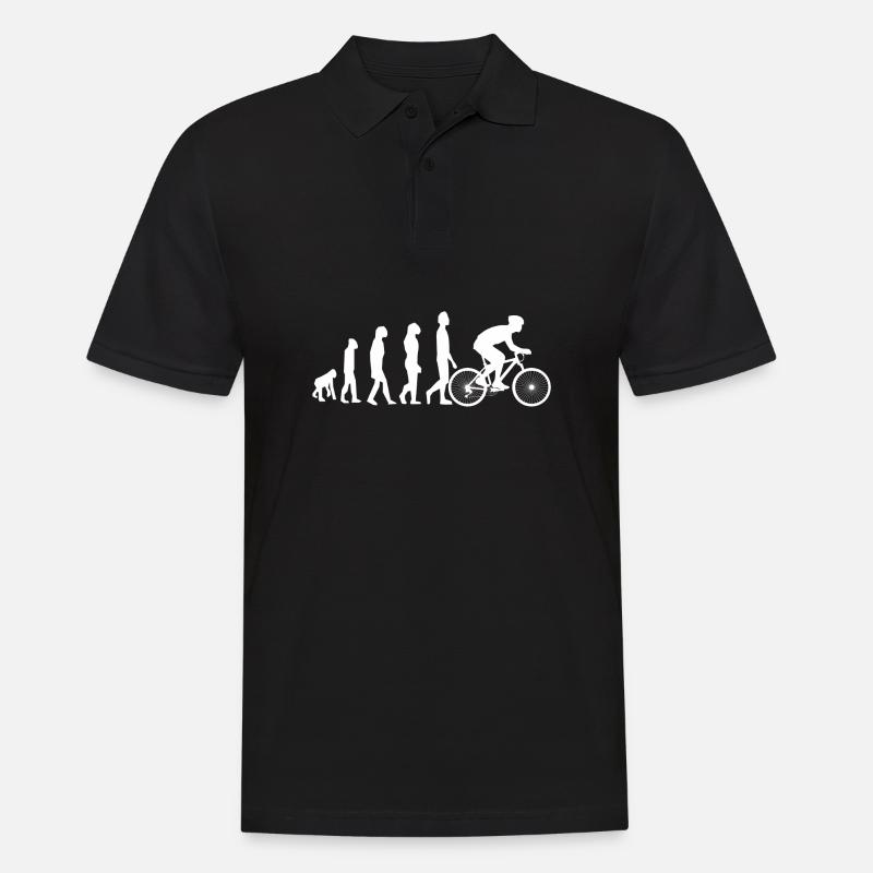 Evolution du vélo - Polo Homme - noir