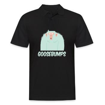 Goose bumps, monkey, gorilla - Men's Polo Shirt - black - Front - Kai (181cm)