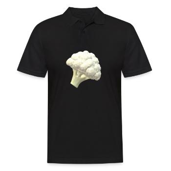 Ein weisser Blumenkohl - Männer Poloshirt - Schwarz - Vorne - Kai (181cm)