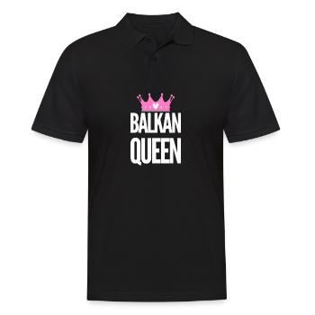 La reine des Balkans | Pays des Balkans Patrie Idée cadeau - Polo Homme - noir - Devant - Kai (181cm)