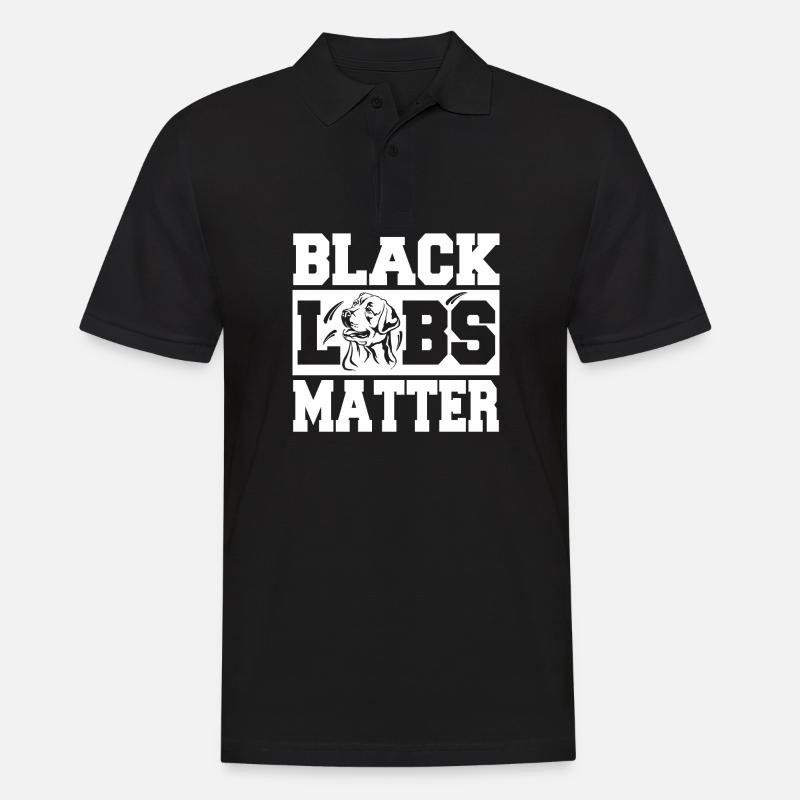 Labrador - Männer Poloshirt - Schwarz