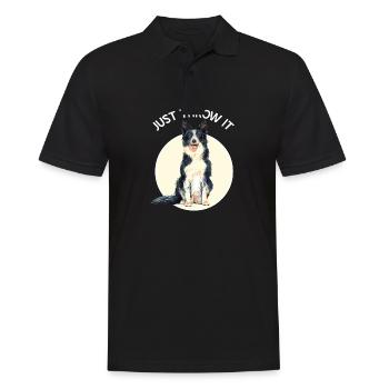 Border Collie - Polo Homme - noir - Devant - Kai (181cm)