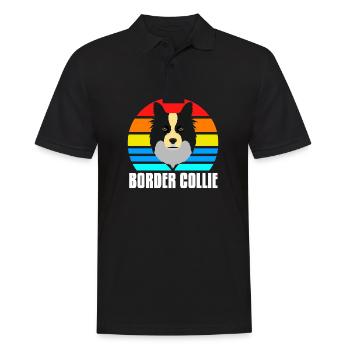 Border Collie - Polo Homme - noir - Devant - Kai (181cm)