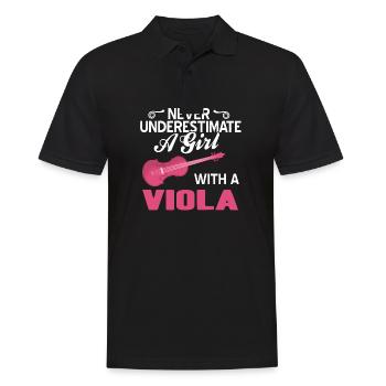viola - Men's Polo Shirt - black - Front - Kai (181cm)