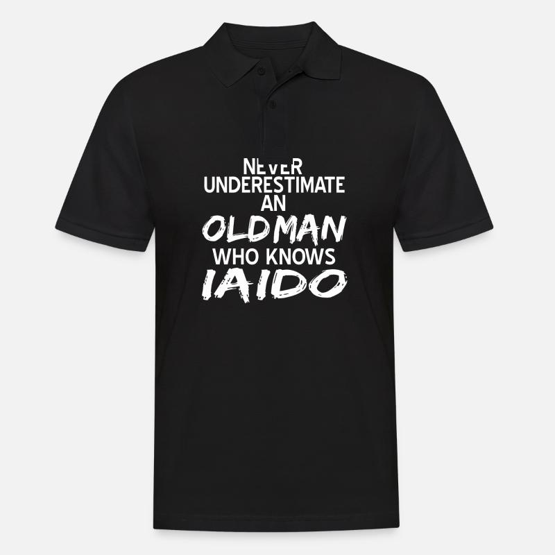 Iaido - Männer Poloshirt - Schwarz