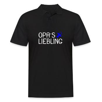Opas Liebling baby - Männer Poloshirt - Schwarz - Vorne - Kai (181cm)