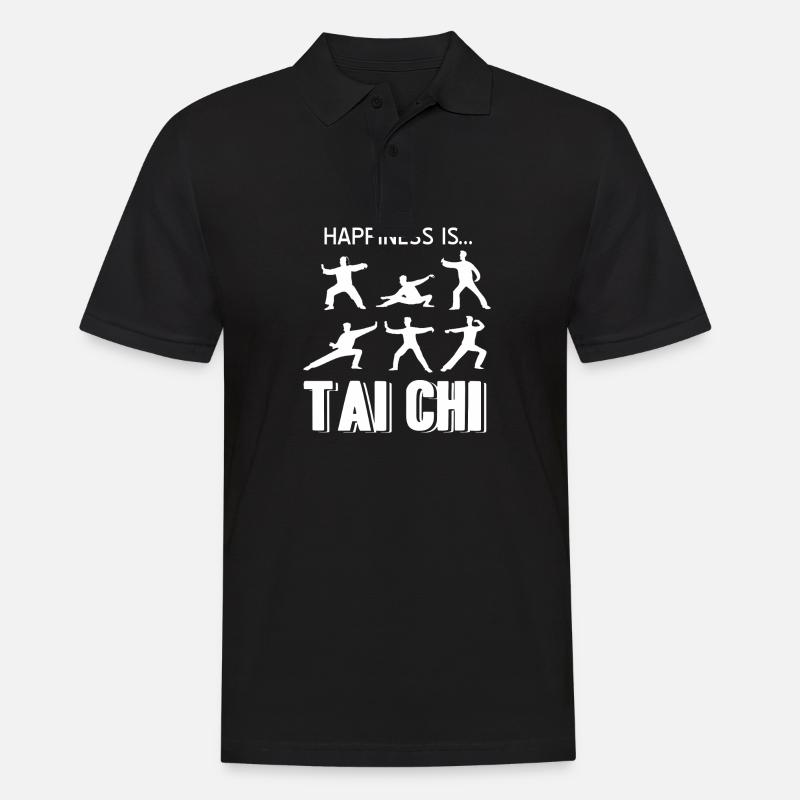 Tai Chi - Männer Poloshirt - Schwarz