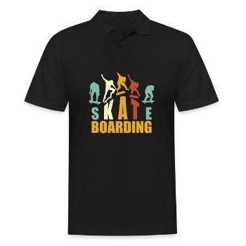Skateboarding, Skater, Skateboarder - Polo Homme - noir - Devant - Kai (181cm)
