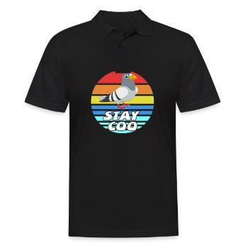 Dove - Men's Polo Shirt - black - Front - Kai (181cm)