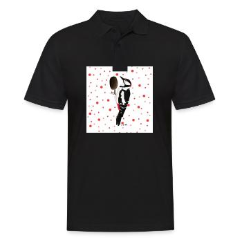 Great Spotted Woodpecker Bird Gift Women Men Children - Men's Polo Shirt - black - Front - Kai (181cm)