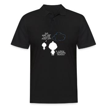 Programmierer - Männer Poloshirt - Schwarz - Vorne - Kai (181cm)