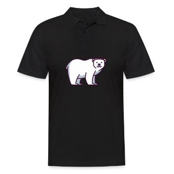 Ours polaire - Polo Homme - noir - Devant - Kai (181cm)