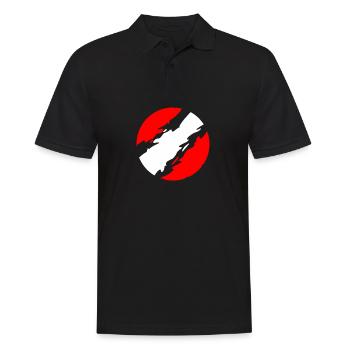 Georgien - Männer Poloshirt - Schwarz - Vorne - Kai (181cm)