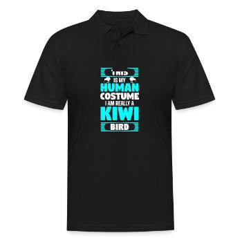 Animal kiwi - Polo Homme - noir - Devant - Kai (181cm)