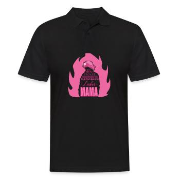 Feuerwehrfrau Freiwillige Feuerwehr Beruf Geschenk - Männer Poloshirt - Schwarz - Vorne - Kai (181cm)