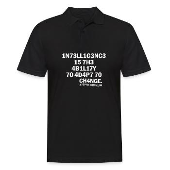 Inteligence Wissenschaft Spruch Physik Geschenk - Männer Poloshirt - Schwarz - Vorne - Kai (181cm)