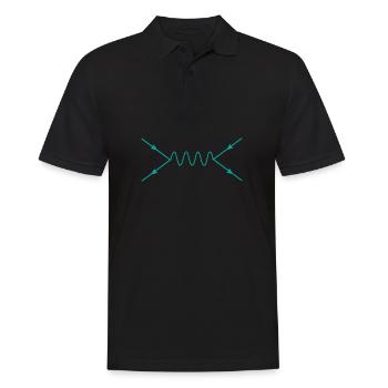 Oscillation Physics Physicist Science Gift - Men's Polo Shirt - black - Front - Kai (181cm)