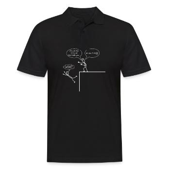 Physics nerd humor student gift - Men's Polo Shirt - black - Front - Kai (181cm)