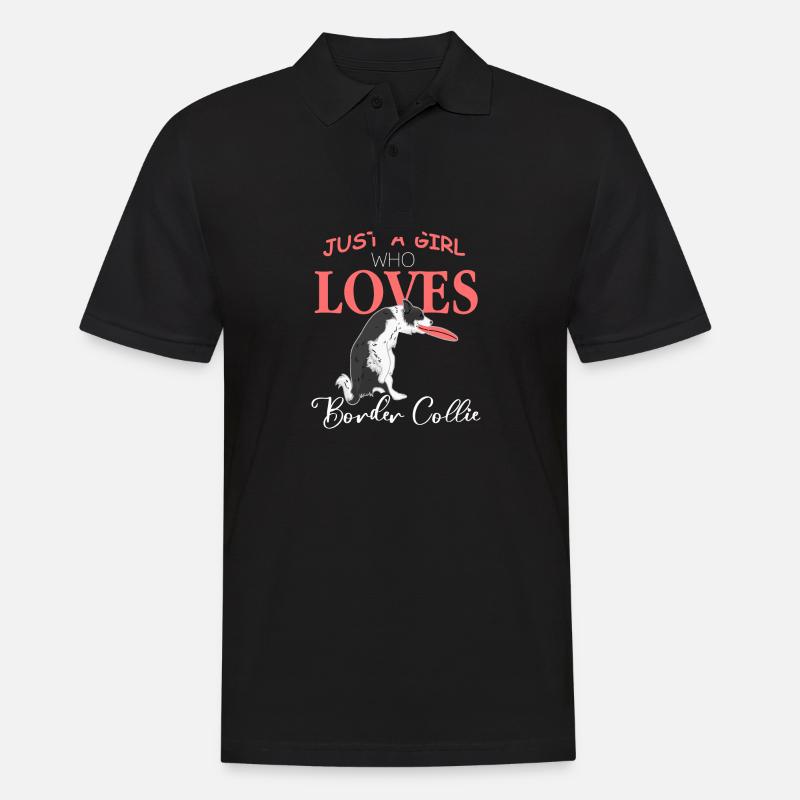 Border Collie - Männer Poloshirt - Schwarz