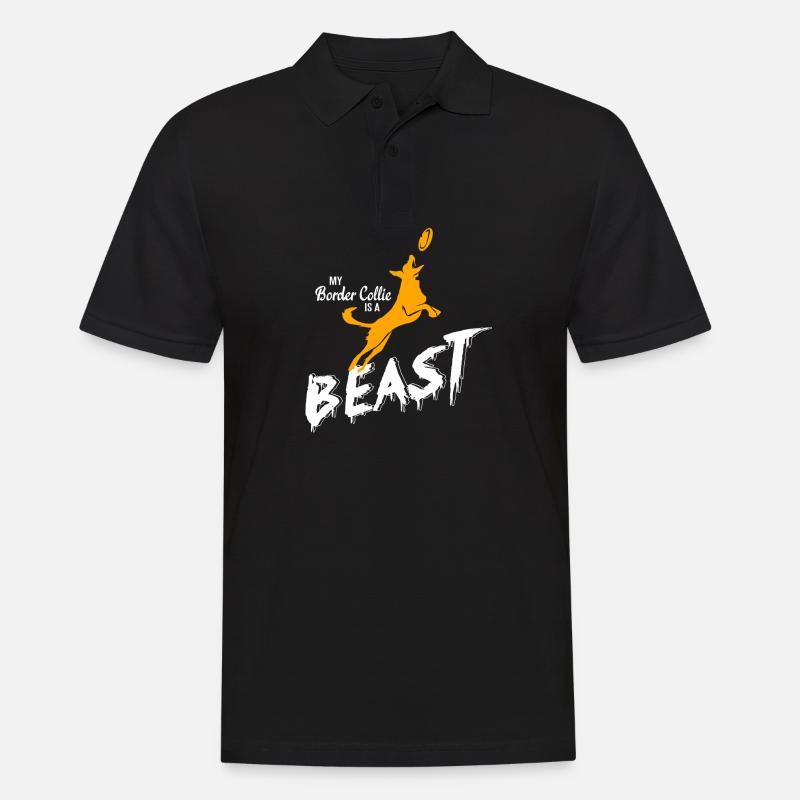 Border Collie - Männer Poloshirt - Schwarz