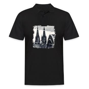 Cologne Allemagne Cologne Dom Cologne Ville Skyline - Polo Homme - noir - Devant - Kai (181cm)