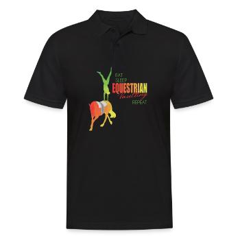 Voltiger cadeau de cheval - Polo Homme - noir - Devant - Kai (181cm)