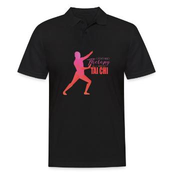 Tai Chi - Männer Poloshirt - Schwarz - Vorne - Kai (181cm)