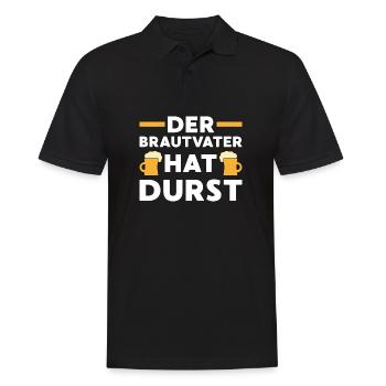 Brautvater Geschenk Hochzeit Ehe - Männer Poloshirt - Schwarz - Vorne - Kai (181cm)