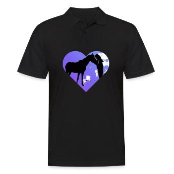 Cheval - Polo Homme - noir - Devant - Kai (181cm)