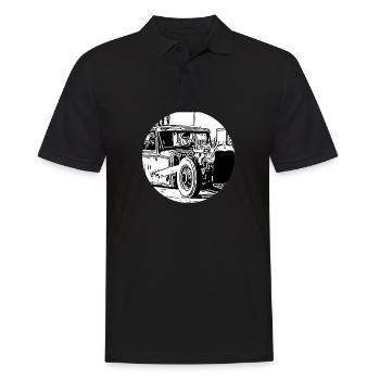 Voiture - Polo Homme - noir - Devant - Kai (181cm)