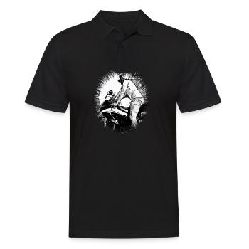 Moto - Polo Homme - noir - Devant - Kai (181cm)