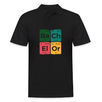 Chemie Wissenschaft Geschenk Chemiker - Männer Poloshirt - Schwarz - Vorne - Kai (181cm)