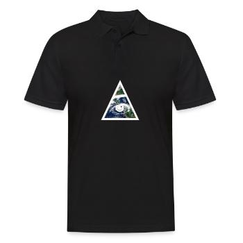 Auge der Vorsehung - Männer Poloshirt - Schwarz - Vorne - Kai (181cm)