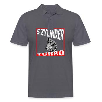 5 Zylinder Fünf Zylinder - Männer Poloshirt - Anthrazit - Vorne - Nico (186cm)