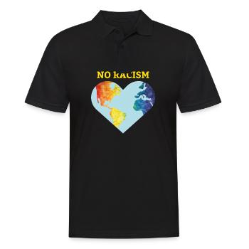 No racism tolérance cadeau droits de l’homme - Polo Homme - noir - Devant - Kai (181cm)