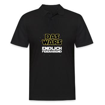 Das wars, endlich Feierabend - Männer Poloshirt - Schwarz - Vorne - Kai (181cm)