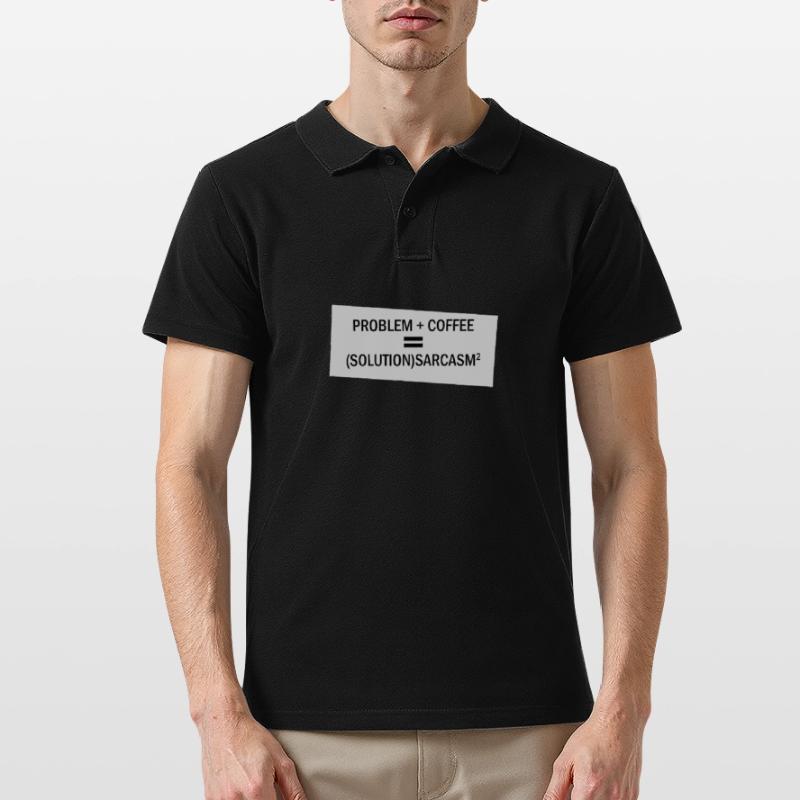 Problem Plus Coffee Men's Polo Shirt