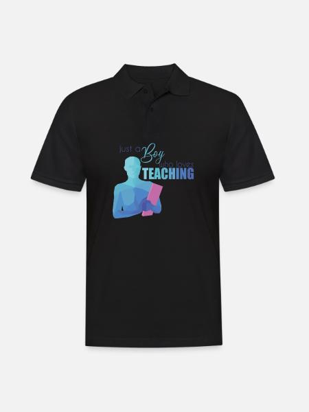 Lehrer - Männer Poloshirt - Schwarz