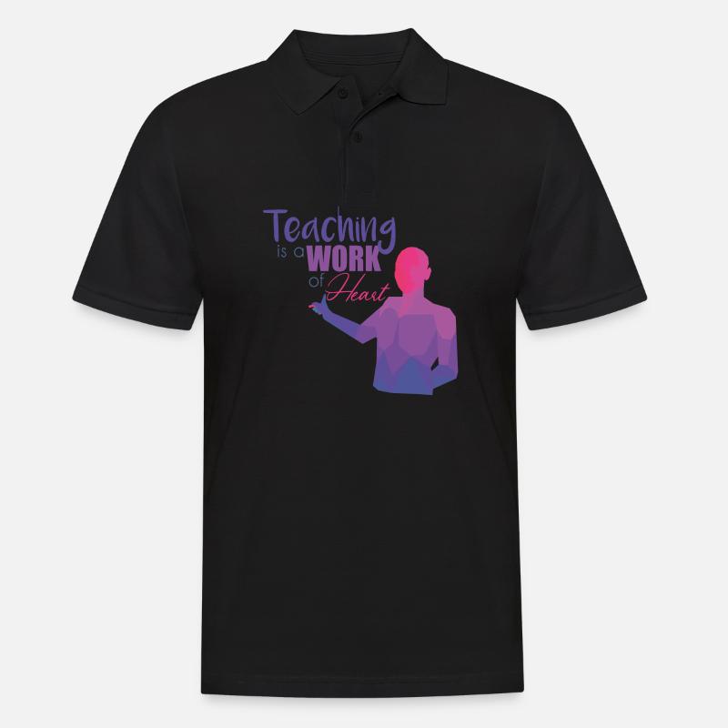 Lehrer - Männer Poloshirt - Schwarz