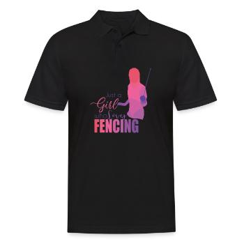 L’escrime - Polo Homme - noir - Devant - Kai (181cm)